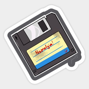 Nostalgic Floppy Disk Sticker
